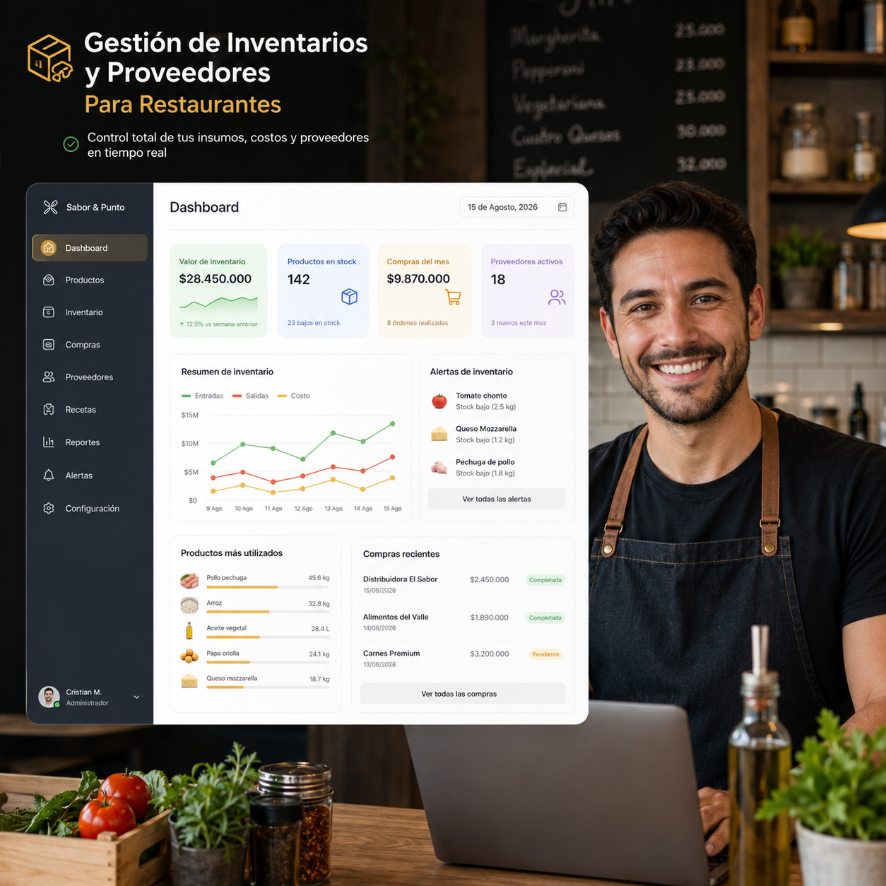 Gestión de Inventarios y Proveedores para Restaurantes